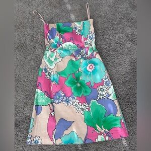 TIBI STRAPLESS DRESS. Size 4. Corset back.